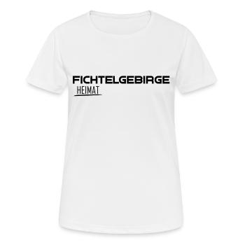 Fichtelgebirge Heimat - Frauen T-Shirt atmungsaktiv - Weiß - Vorne - AI Model Female 172 dark (172cm)