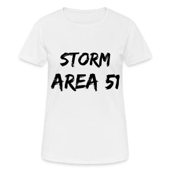 STORM AREA 51 - T-shirt respirant Femme - blanc - Devant - AI Model Female 172 dark (172cm)