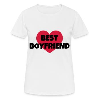 Love Girlfriend Boyfriend Liebe Amour Wedding - Women's Breathable T-Shirt - white - Front - AI Model Female 172 dark (172cm)