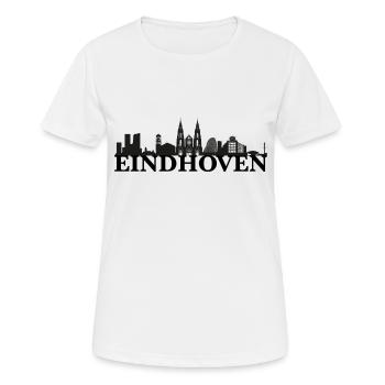 Idée de cadeau skyline Eindhoven Pays-Bas - T-shirt respirant Femme - blanc - Devant - AI Model Female 172 dark (172cm)