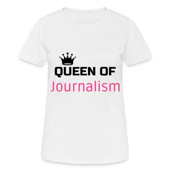 Journalist Journalism Journalismus Journaliste - Women's Breathable T-Shirt - white - Front - AI Model Female 172 dark (172cm)