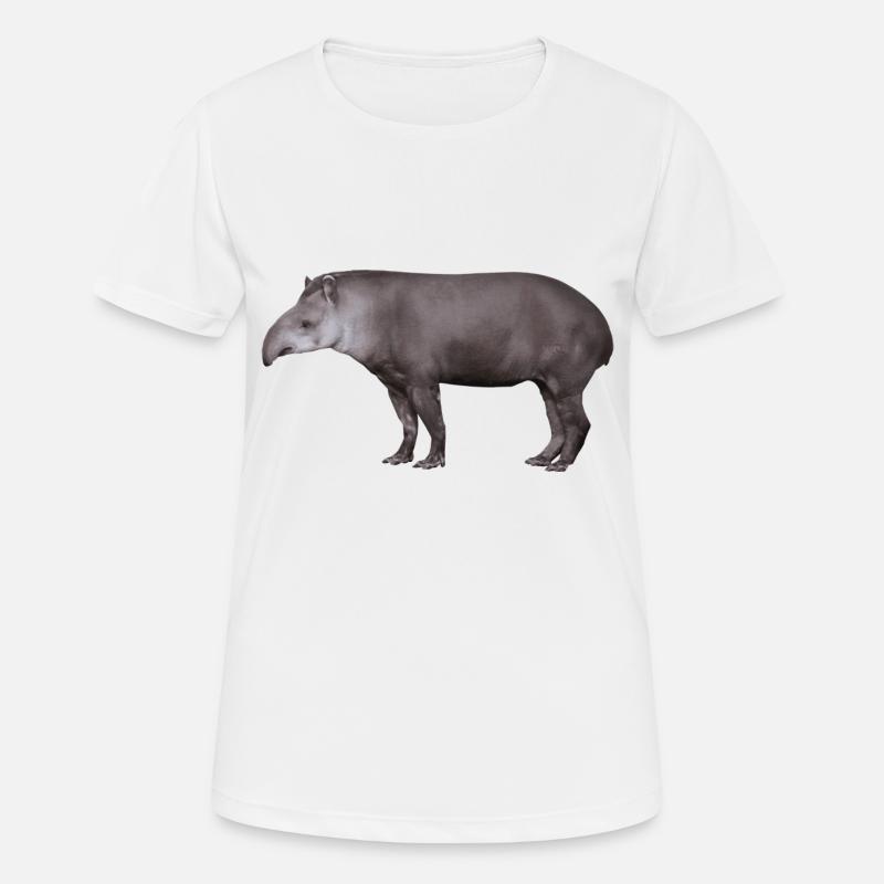 Der Tapir, Schwein oder Elefant? - Frauen T-Shirt atmungsaktiv - Weiß