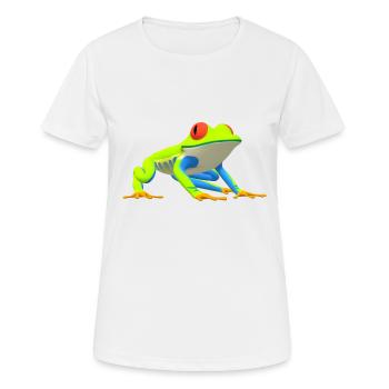 frog - Women's Breathable T-Shirt - white - Front - AI Model Female 172 dark (172cm)