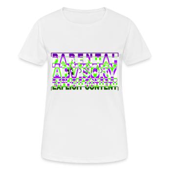 Textgestaltung für elterliche Beratung - Frauen T-Shirt atmungsaktiv - Weiß - Vorne - AI Model Female 172 dark (172cm)
