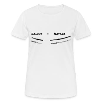 Daggers&Katana - Women's Breathable T-Shirt - white - Front - AI Model Female 172 dark (172cm)