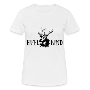 Eifelkind mit Hirsch - helle Shirts Edition - Frauen T-Shirt atmungsaktiv - Weiß - Vorne - AI Model Female 172 dark (172cm)