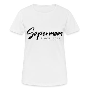 Supermom Mutter Mama since 2022 Spruch - Frauen T-Shirt atmungsaktiv - Weiß - Vorne - AI Model Female 172 dark (172cm)