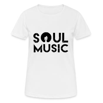 Ich liebe Soul-Musik, Soul, Soul Hoodies, Soul T Shir - Frauen T-Shirt atmungsaktiv - Weiß - Vorne - AI Model Female 172 dark (172cm)
