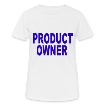 Agile - Propriétaire du conduit - T-shirt respirant Femme - blanc - Devant - AI Model Female 172 dark (172cm)