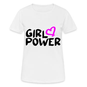 Feminism Feminist Vector Girl Power Design - Women's Breathable T-Shirt - white - Front - AI Model Female 172 dark (172cm)