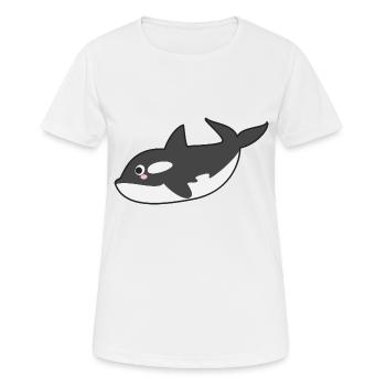 Killer whale - Women's Breathable T-Shirt - white - Front - AI Model Female 172 dark (172cm)