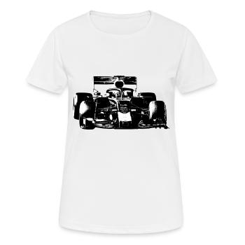 Race car - Women's Breathable T-Shirt - white - Front - AI Model Female 172 dark (172cm)