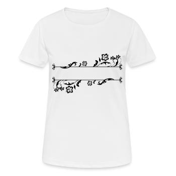 Namen oder Zahlen - Frauen T-Shirt atmungsaktiv - Weiß - Vorne - AI Model Female 172 dark (172cm)