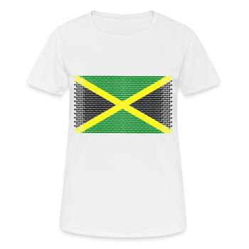 heart jamaica jamaica rasta jamaican flavour ragga - Women's Breathable T-Shirt - white - Front - AI Model Female 172 dark (172cm)