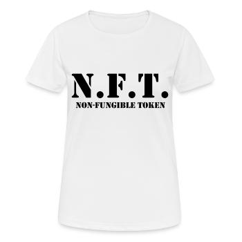 NFT non-fungible-token - Women's Breathable T-Shirt - white - Front - AI Model Female 172 dark (172cm)