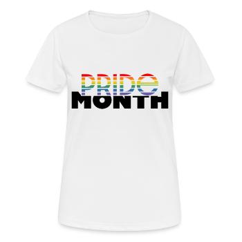 Mois de la fierté - T-shirt respirant Femme - blanc - Devant - AI Model Female 172 dark (172cm)