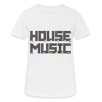 House Music LGBTQ+ Edition - Frauen T-Shirt atmungsaktiv - Weiß - Vorne - AI Model Female 172 dark (172cm)