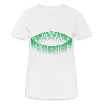 Stadium of dreams (green) - Women's Breathable T-Shirt - white - Front - AI Model Female 172 dark (172cm)
