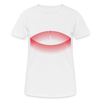 Stadium of dreams (red) - Women's Breathable T-Shirt - white - Front - AI Model Female 172 dark (172cm)