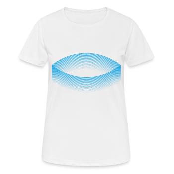 Stadium of dreams (blue) - Women's Breathable T-Shirt - white - Front - AI Model Female 172 dark (172cm)