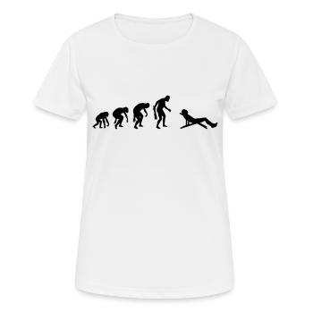 Urlauber Liegestuhl Strand Meer Urlaub Idee - Frauen T-Shirt atmungsaktiv - Weiß - Vorne - AI Model Female 172 dark (172cm)