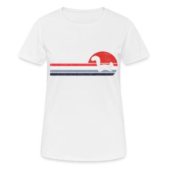 Squirrel Squirrel Retro Vintage Forest Nature - Women's Breathable T-Shirt - white - Front - AI Model Female 172 dark (172cm)