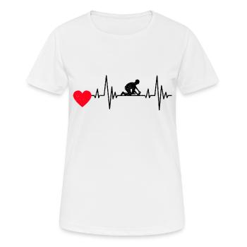 Couches de sol Couches de parquet Couches de parquet Couches de tapis - T-shirt respirant Femme - blanc - Devant - AI Model Female 172 dark (172cm)