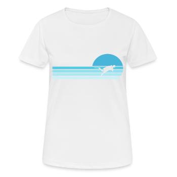 Diver Diving Retro Vintage - Women's Breathable T-Shirt - white - Front - AI Model Female 172 dark (172cm)