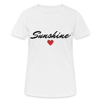 Sunshine Sonnenschein Valentinstag Lieblingsmensch - Frauen T-Shirt atmungsaktiv - Weiß - Vorne - AI Model Female 172 dark (172cm)