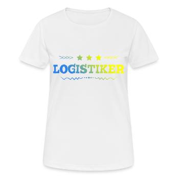 Logistiker Beruf - Frauen T-Shirt atmungsaktiv - Weiß - Vorne - AI Model Female 172 dark (172cm)