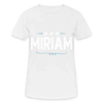 Miriam - Women's Breathable T-Shirt - white - Front - AI Model Female 172 dark (172cm)