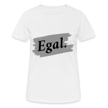 Egal - Frauen T-Shirt atmungsaktiv - Weiß - Vorne - AI Model Female 172 dark (172cm)