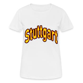 Stuttgart - T-shirt respirant Femme - blanc - Devant - AI Model Female 172 dark (172cm)