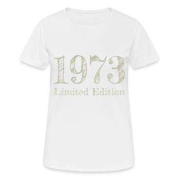 1973 - Women's Breathable T-Shirt - white - Front - AI Model Female 172 dark (172cm)