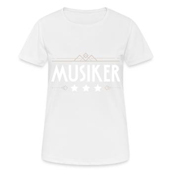 Musiker Beruf - Frauen T-Shirt atmungsaktiv - Weiß - Vorne - AI Model Female 172 dark (172cm)
