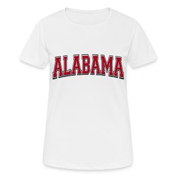 Alabama - Frauen T-Shirt atmungsaktiv - Weiß - Vorne - AI Model Female 172 dark (172cm)