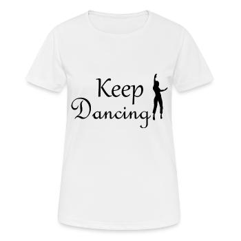 Dancing Dance Music - Women's Breathable T-Shirt - white - Front - AI Model Female 172 dark (172cm)