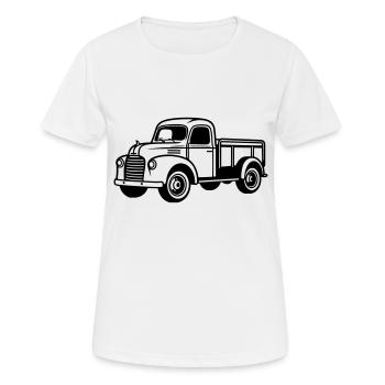 old truck - Women's Breathable T-Shirt - white - Front - AI Model Female 172 dark (172cm)