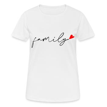 Family - Women's Breathable T-Shirt - white - Front - AI Model Female 172 dark (172cm)