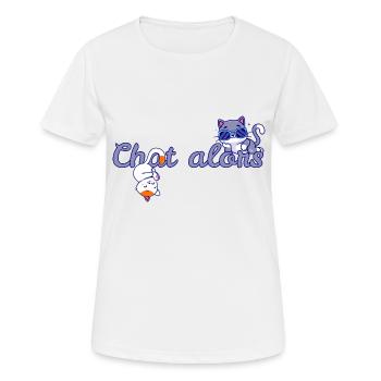 Chat then - Women's Breathable T-Shirt - white - Front - AI Model Female 172 dark (172cm)