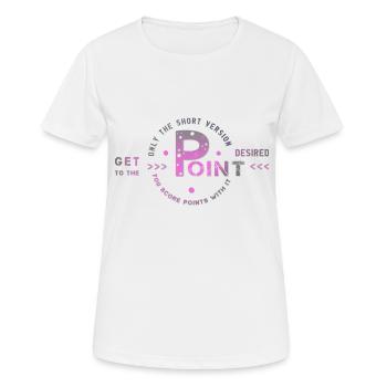 Aller à l’essentiel - T-shirt respirant Femme - blanc - Devant - AI Model Female 172 dark (172cm)