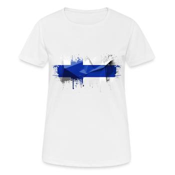 Finlande Suomi helsinki scandinavie viking fine FIN - T-shirt respirant Femme - blanc - Devant - AI Model Female 172 dark (172cm)