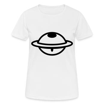 soucoupe volante - T-shirt respirant Femme - blanc - Devant - AI Model Female 172 dark (172cm)