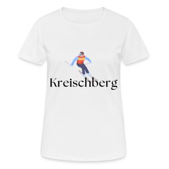 Kreischberg - Styrie - Ski - Autriche - T-shirt respirant Femme - blanc - Devant - AI Model Female 172 dark (172cm)