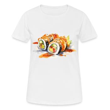 Sushi - T-shirt respirant Femme - blanc - Devant - AI Model Female 172 dark (172cm)