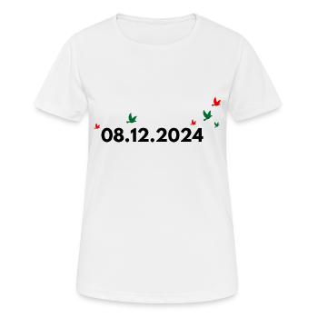 Syria, date of freedom - Women's Breathable T-Shirt - white - Front - AI Model Female 172 dark (172cm)
