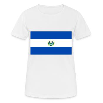 El Salvador - Women's Breathable T-Shirt - white - Front - AI Model Female 172 dark (172cm)