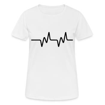 Heartbeat - Women's Breathable T-Shirt - white - Front - AI Model Female 172 dark (172cm)