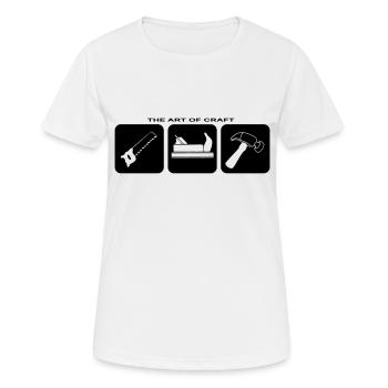 Craftsman Tool Marteau Tournevis Craft - T-shirt respirant Femme - blanc - Devant - AI Model Female 172 dark (172cm)