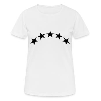 stars special - Women's Breathable T-Shirt - white - Front - AI Model Female 172 dark (172cm)